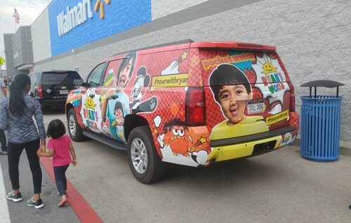 YouTuber Ryan Toys Review launches toy collaboration with ORB™. This “Tour with Ryan” car will stop at Walmarts for roadshows