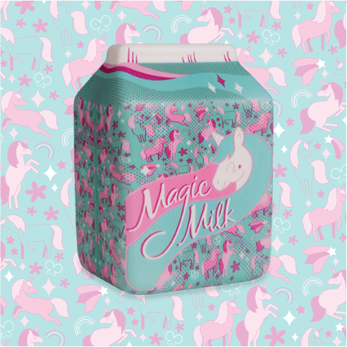Soft’n Slo Squishies™ Designerz Magic Milk Carton is a cute squishy toy. 